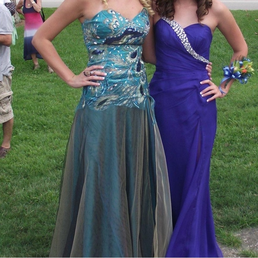 Custom/Handmade Long Prom Gown in size Small